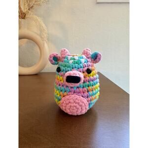 *Pre-Made Plushie* Woobles Pastel Willow the Fawn Collectible Easter Deer (mod)